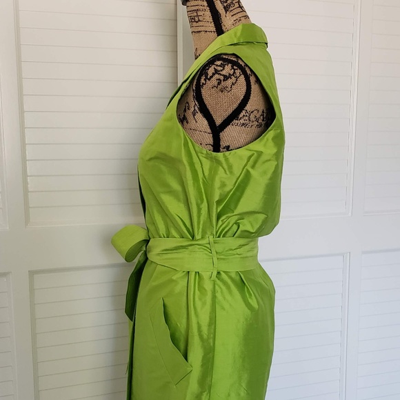 NEW ASAP Saks Fifth Avenue Silk Sleeveless Shirt Dress-Local Pickup Available - Picture 5 of 7